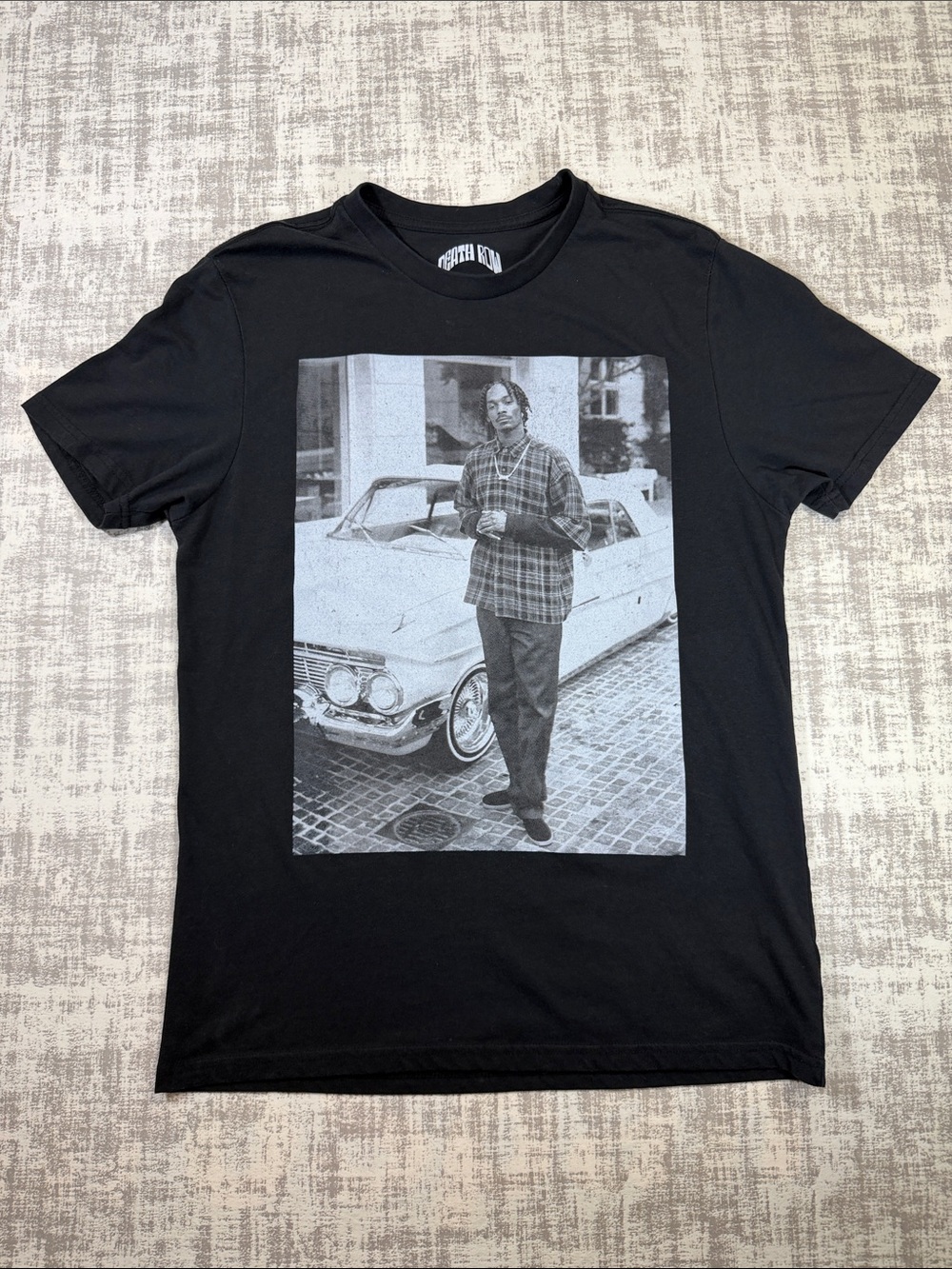 Death Row x Snoop Dogg Black Tshirt - Size Med 29x20